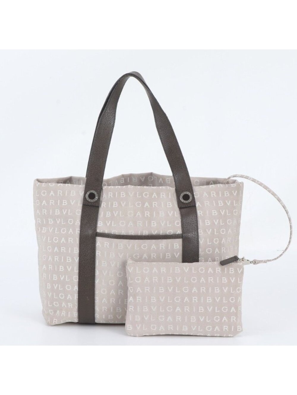 Bvlgari Logomania Leather Tote